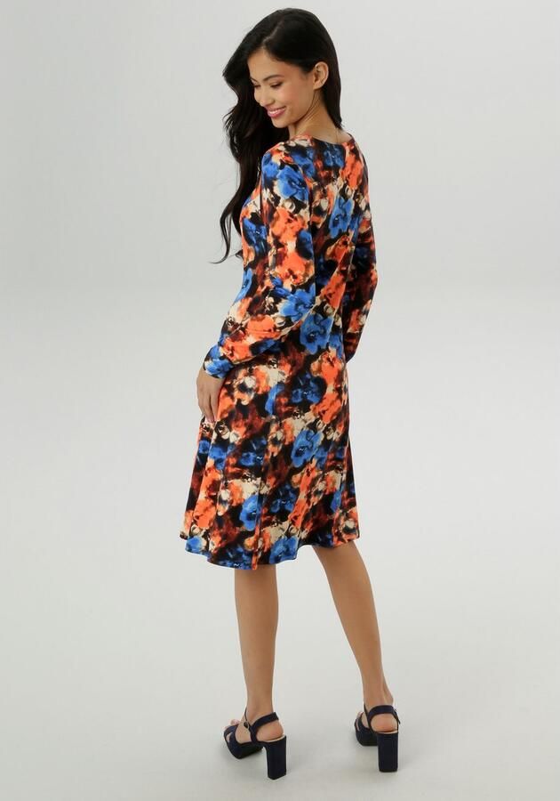 Aniston SELECTED Jerseyjurk met kleurintensieve batikprint nieuwe collectie - Foto 3