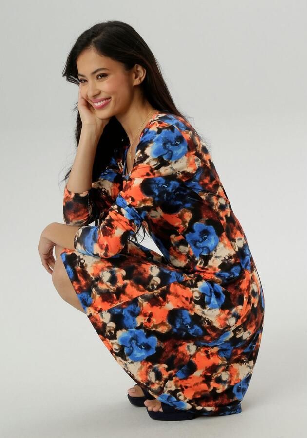 Aniston SELECTED Jerseyjurk met kleurintensieve batikprint nieuwe collectie - Foto 5