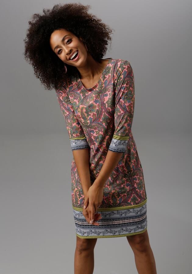 Aniston SELECTED Jerseyjurk met kleurrijk motief - Foto 10