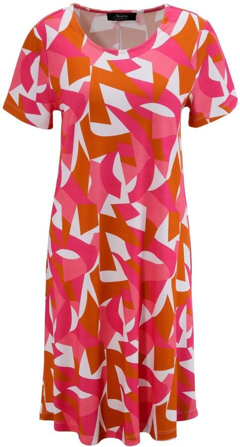 Aniston SELECTED Jerseyjurk met kleurrijke grafische print nieuwe collectie - Foto 6