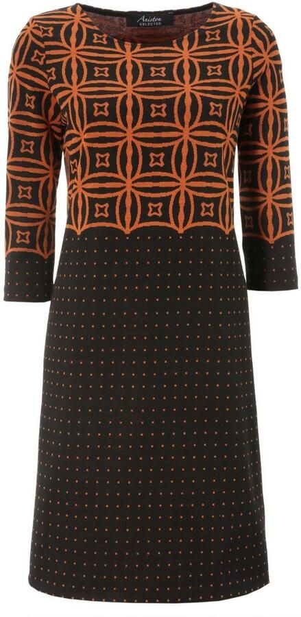 Aniston SELECTED Jerseyjurk met modern motief- en stippendesign - Foto 6