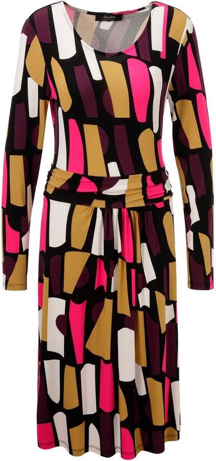 Aniston SELECTED Jerseyjurk met moderne grafische allover-print nieuwe collectie - Foto 6