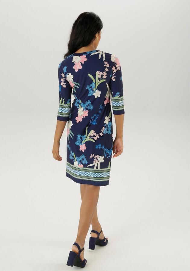 Aniston SELECTED Jerseyjurk met modieus gedessineerde zigzagrand - Foto 4