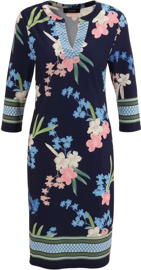 Aniston SELECTED Jerseyjurk met modieus gedessineerde zigzagrand - Foto 6