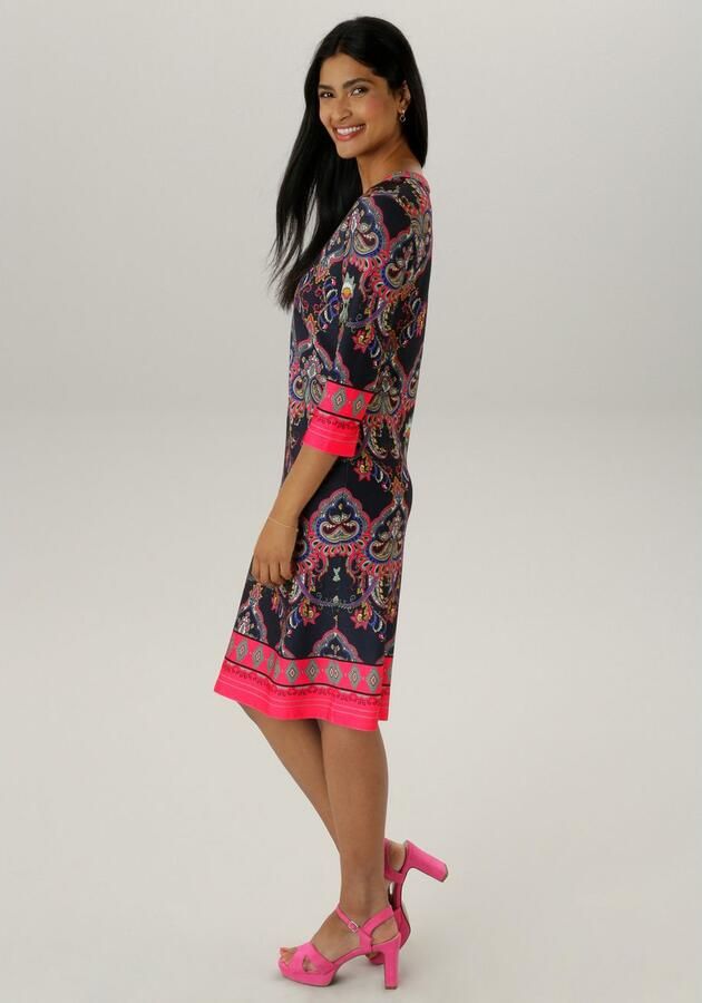 Aniston SELECTED Jerseyjurk met ornamenten- en rankenprint allover - Foto 5