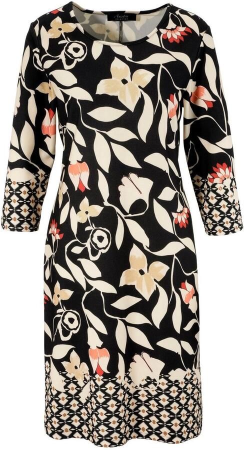 Aniston SELECTED Jerseyjurk met sierranden met patronen - Foto 4