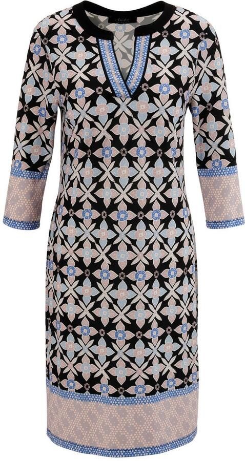 Aniston SELECTED Jerseyjurk met speelse bloemenrand - Foto 6