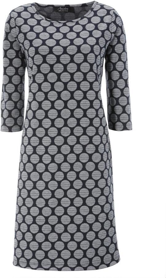 Aniston SELECTED Jerseyjurk met stippen & strepen - Foto 5