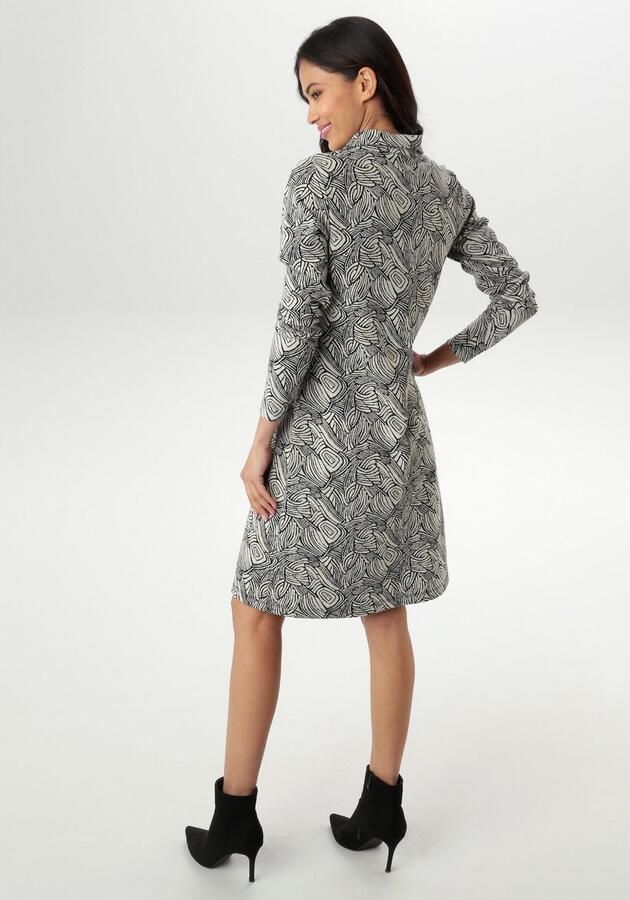 Aniston SELECTED Jerseyjurk met trendy jacquardpatroon nieuwe collectie - Foto 3