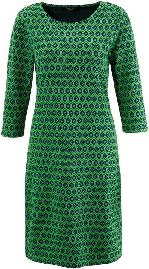 Aniston SELECTED Jerseyjurk met trendy retropatroon - Foto 4