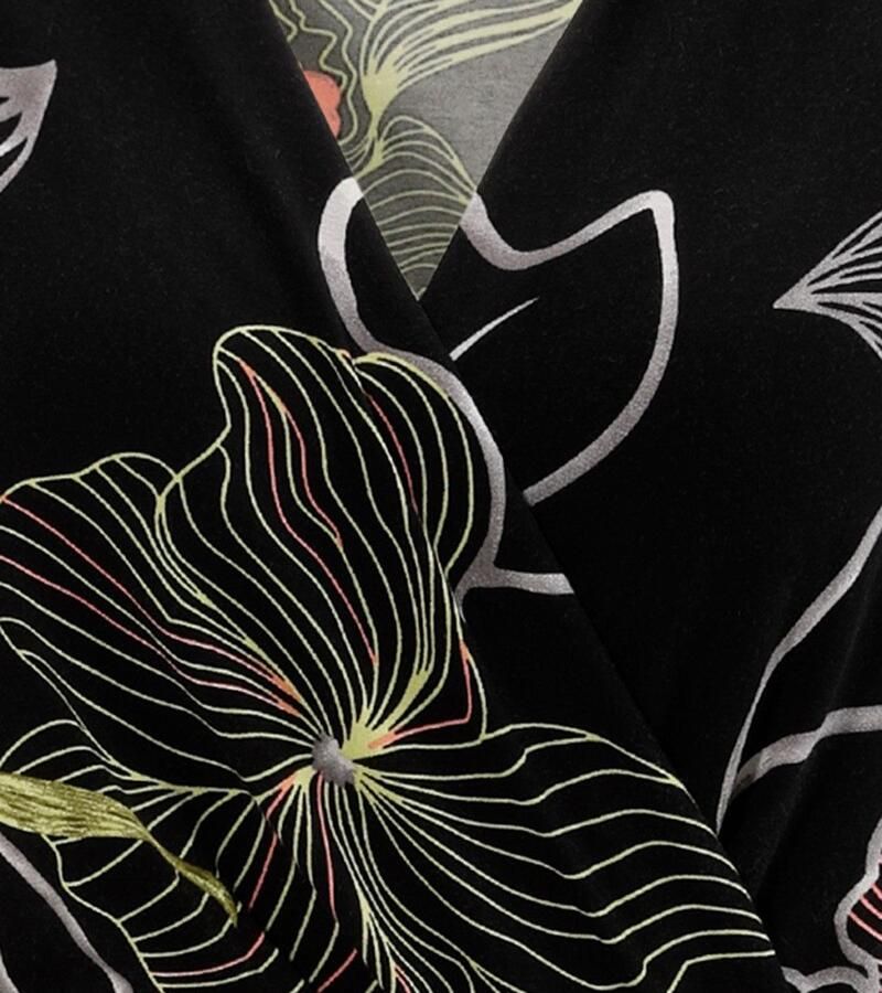 Aniston SELECTED Jerseyjurk met v-halslijn in wikkel-look en binddetail