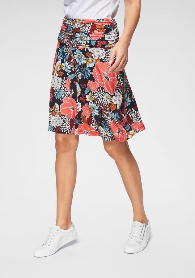 Aniston SELECTED Jerseyrok met aanrimpeling bij de band - Foto 8