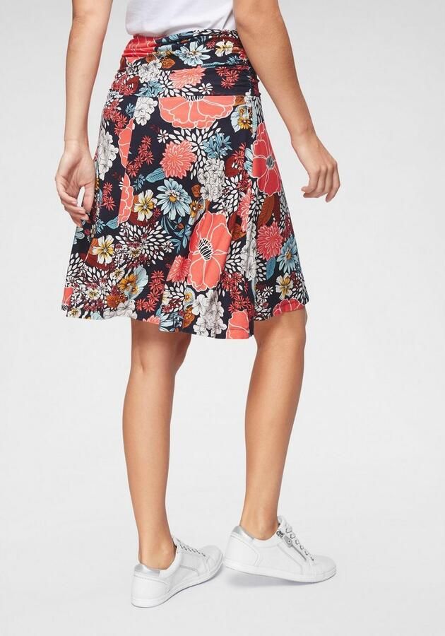 Aniston SELECTED Jerseyrok met aanrimpeling bij de band - Foto 3