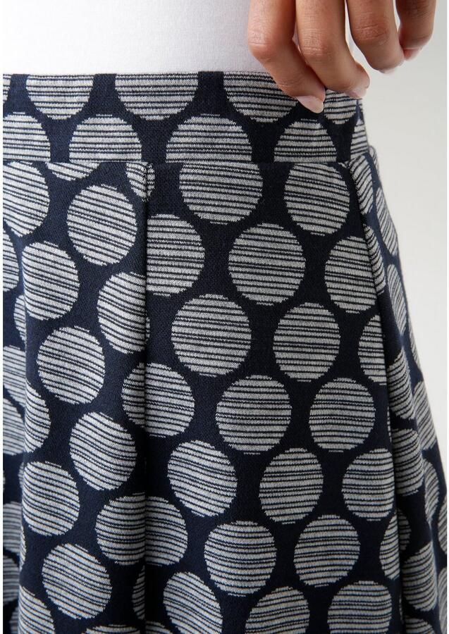 Aniston SELECTED Jerseyrok met gestreepte stippen