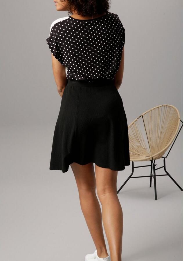 Aniston SELECTED Jerseyrok met structuur - Foto 4