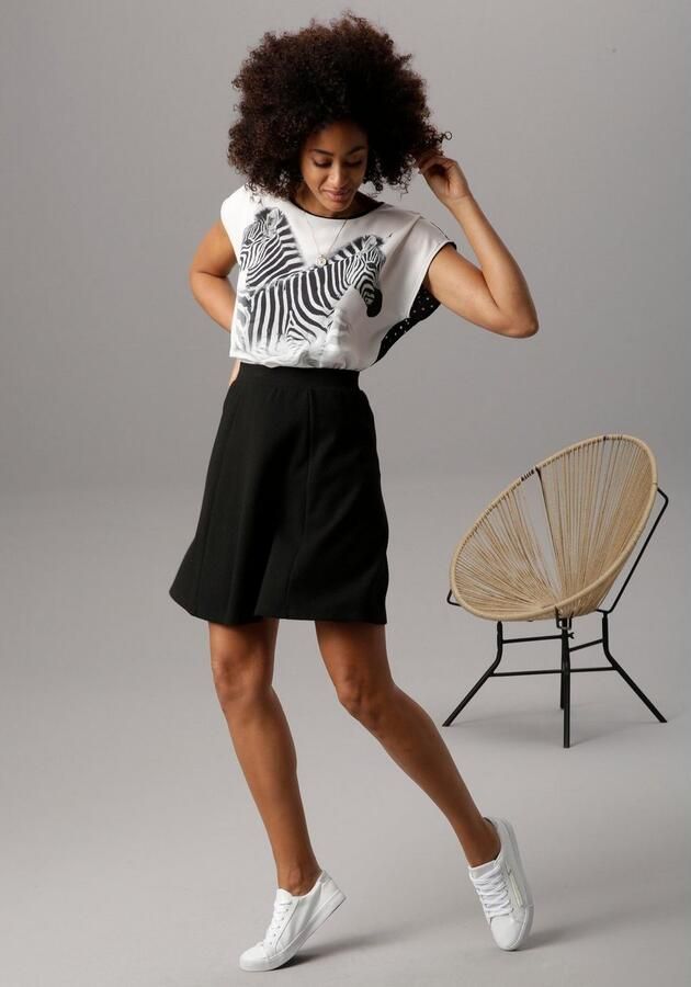 Aniston SELECTED Jerseyrok met structuur - Foto 7