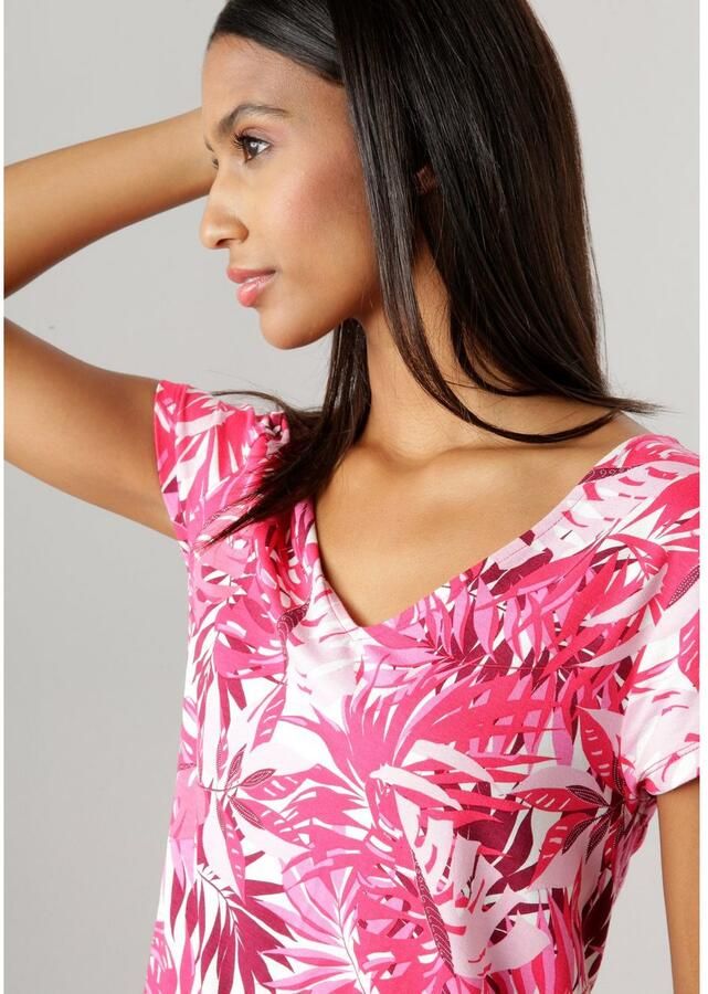 Aniston SELECTED Jumpsuit met elastische band op heuphoogte en zijzakken