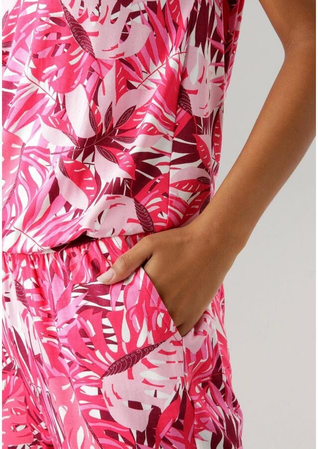 Aniston SELECTED Jumpsuit met elastische band op heuphoogte en zijzakken - Foto 2