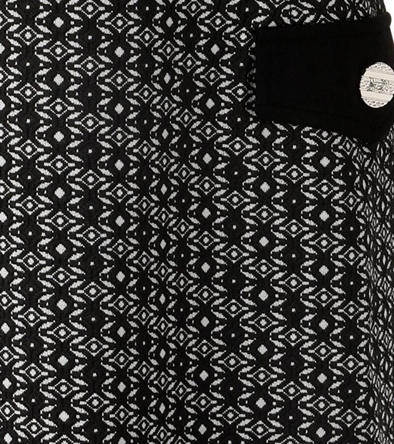 Aniston SELECTED Kokerjurk met grafische jacquardpatroon nieuwe collectie