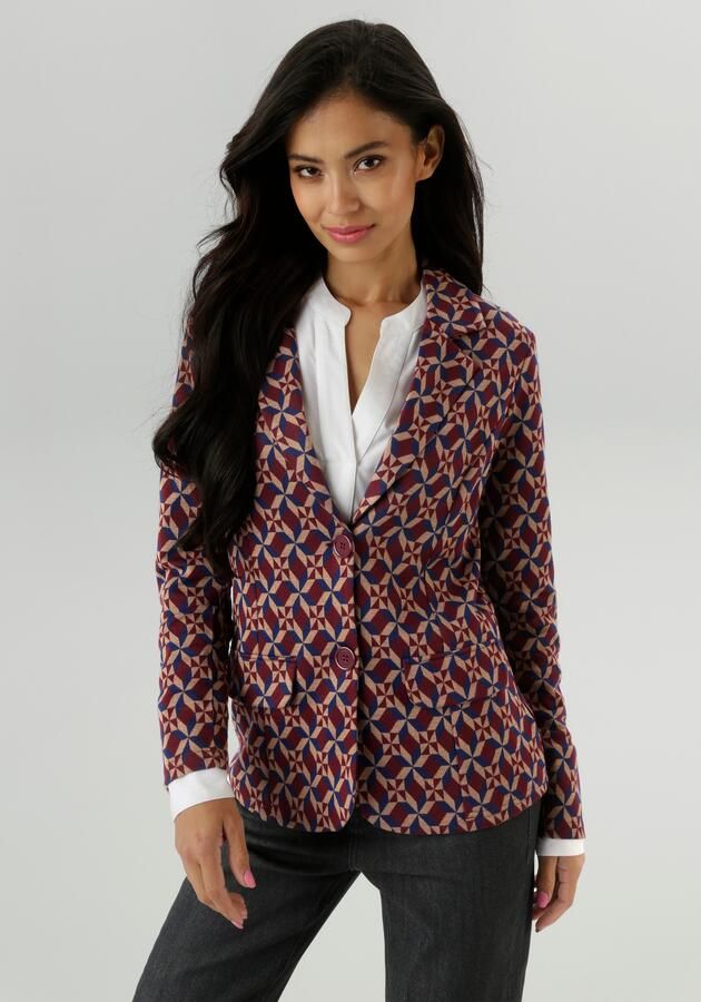 Aniston SELECTED Korte blazer in trendy jacquard-kwaliteit nieuwe collectie - Foto 7