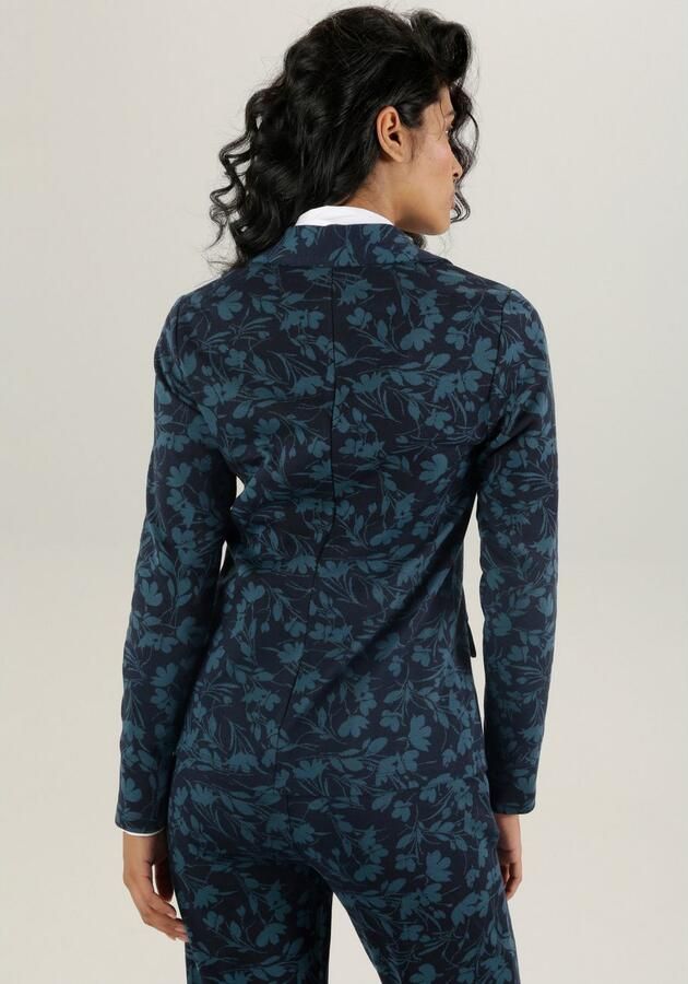 Aniston SELECTED Korte blazer met kleurharmonisch jacquard-bloemenmotief - Foto 5