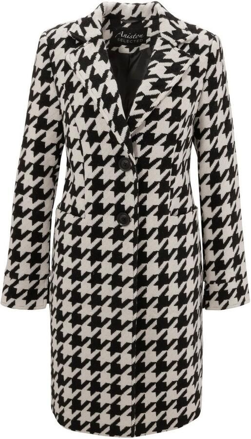 Aniston SELECTED Korte jas met trendy houndstooth patroon - Foto 6