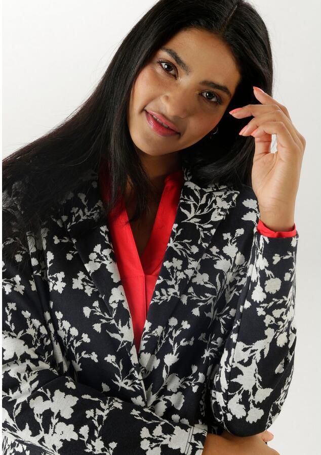 Aniston SELECTED Lange blazer met abstracte bloemige patroon - Foto 2