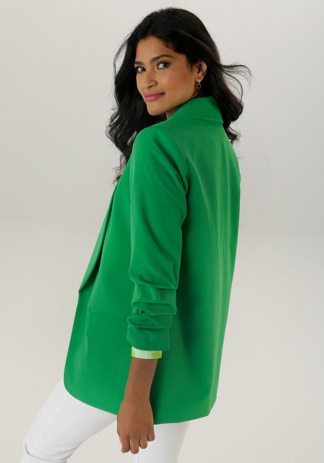 Aniston SELECTED Lange blazer met modieuze reverskraag en geraffineerde mouwen - Foto 3