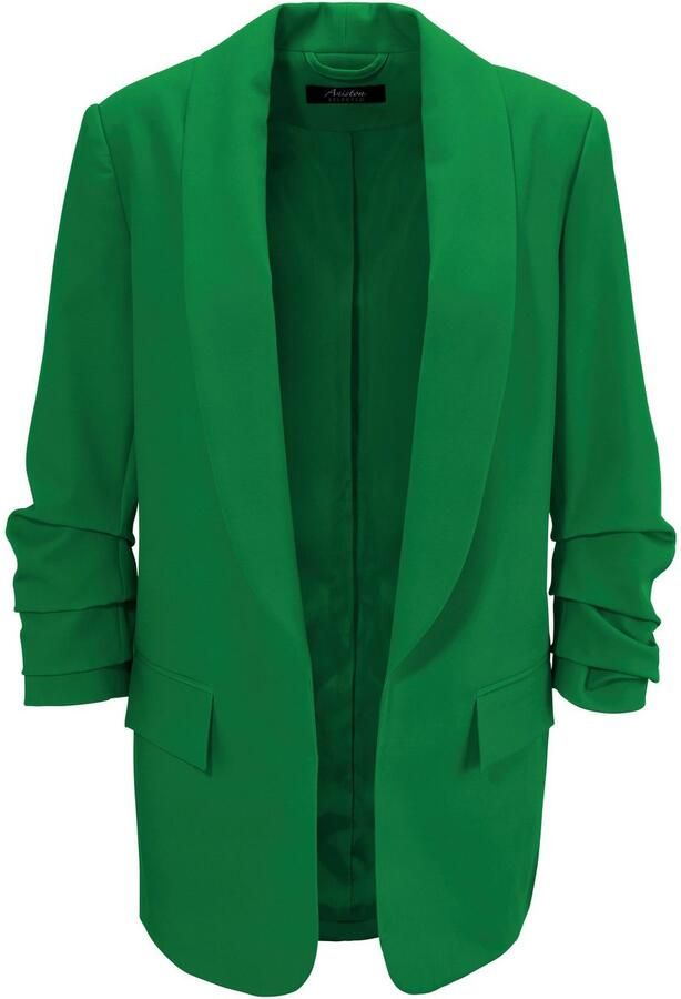 Aniston SELECTED Lange blazer met modieuze reverskraag en geraffineerde mouwen - Foto 6