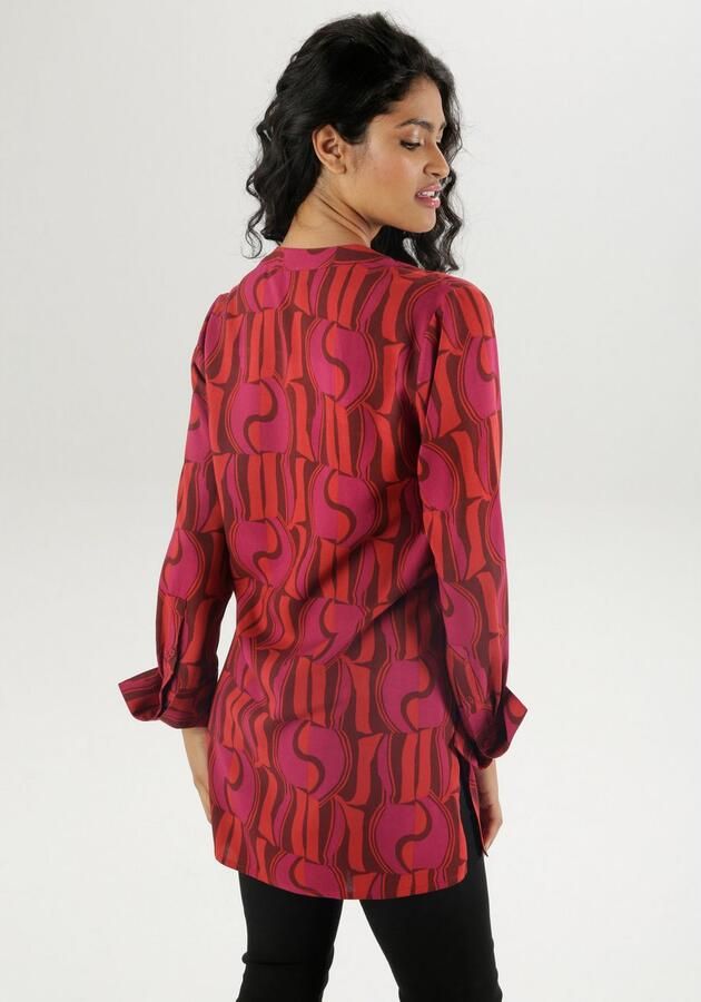 Aniston SELECTED Lange blouse met asymmetrische zoom en extra lange manchetten - Foto 2