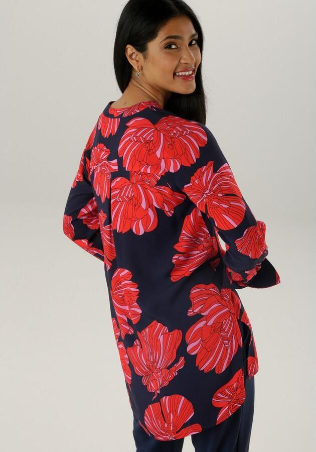 Aniston SELECTED Lange blouse met bijzondere bloemenprint - Foto 4