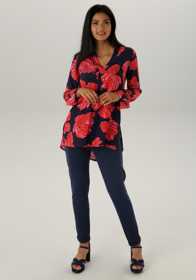 Aniston SELECTED Lange blouse met bijzondere bloemenprint - Foto 5