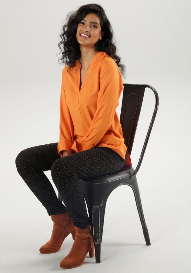 Aniston SELECTED Lange blouse met extra-lange chetten - Foto 5