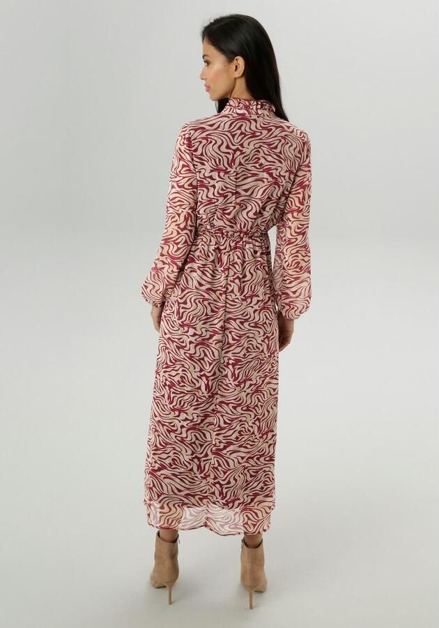 Aniston SELECTED Maxi-jurk met bewerkelijke en decoratieve plooiverwerking nieuwe collectie - Foto 4