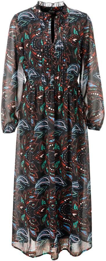 Aniston SELECTED Maxi-jurk met bewerkelijke en decoratieve plooiverwerking nieuwe collectie - Foto 7