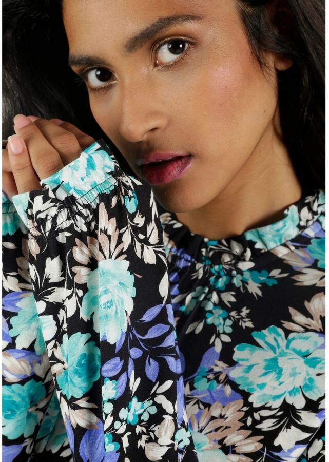 Aniston SELECTED Maxi-jurk met romantische rozenprint en ruchesversiering - Foto 2