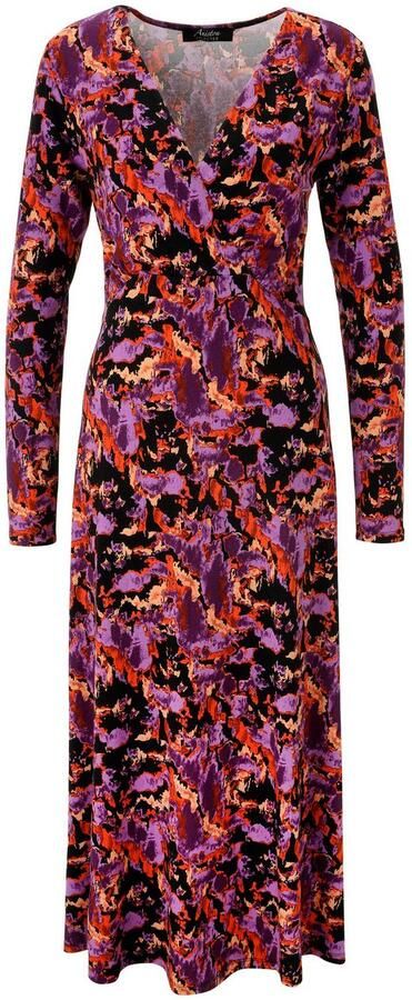 Aniston SELECTED Maxi-jurk met v-halslijn in wikkel-look en onderborstnaad nieuwe collectie - Foto 6