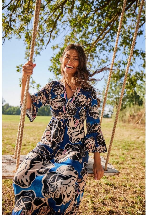 Aniston SELECTED Maxi-jurk met volant aan de 3 4-lange mouwen en aan de zoom - Foto 6