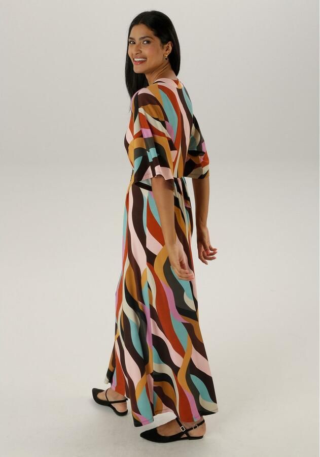 Aniston SELECTED Maxi-jurk met wijde 3 4-mouwen - Foto 5