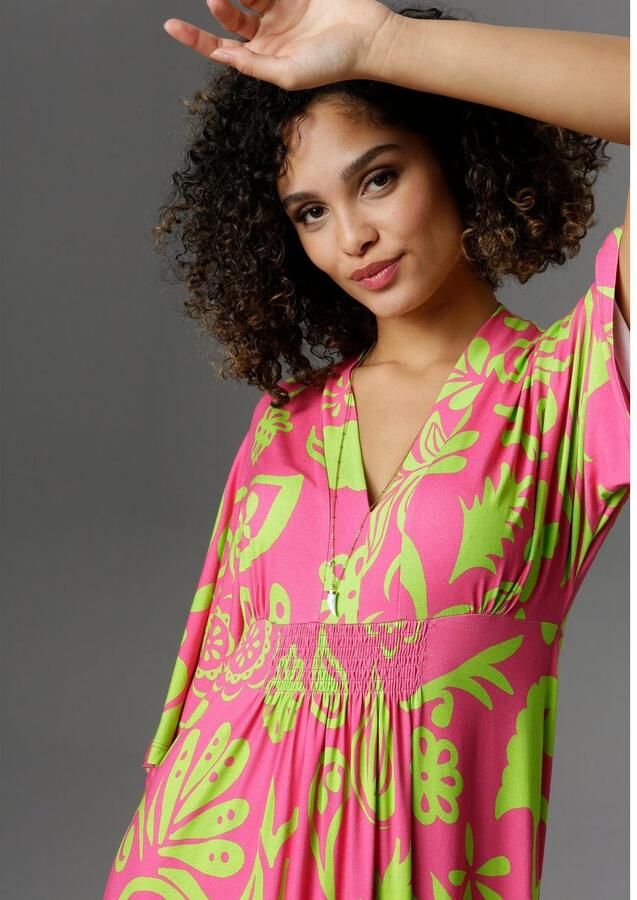 Aniston SELECTED Maxi-jurk met wijde 3 4-mouwen - Foto 2