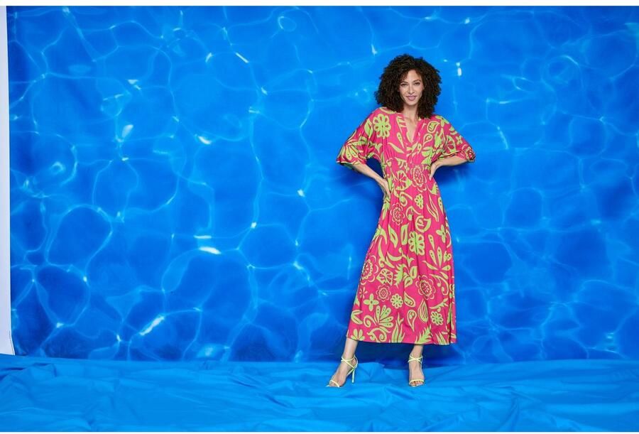 Aniston SELECTED Maxi-jurk met wijde 3 4-mouwen - Foto 5