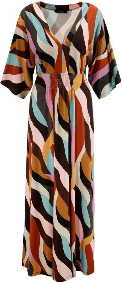 Aniston SELECTED Maxi-jurk met wijde 3 4-mouwen - Foto 6