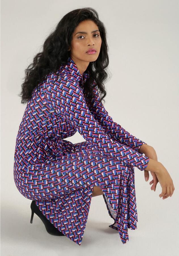 Aniston SELECTED Maxi-jurk met zijsplitten (Met een afneembare bindstrik) - Foto 3