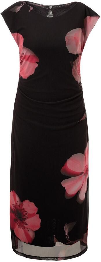 Aniston SELECTED Midi-jurk In mesh-kwaliteit en in de trendy bloe print NIEUWE COLLECTIE - Foto 7