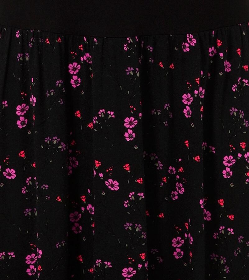 Aniston SELECTED Midi-jurk kleurharmonieus bloemig allover dessin nieuwe collectie