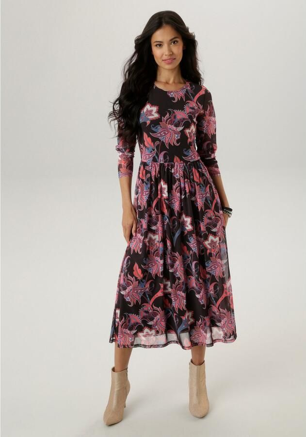 Aniston SELECTED Midi-jurk met bloemmotief nieuwe collectie - Foto 6