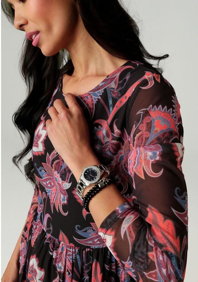 Aniston SELECTED Midi-jurk met bloemmotief nieuwe collectie - Foto 2