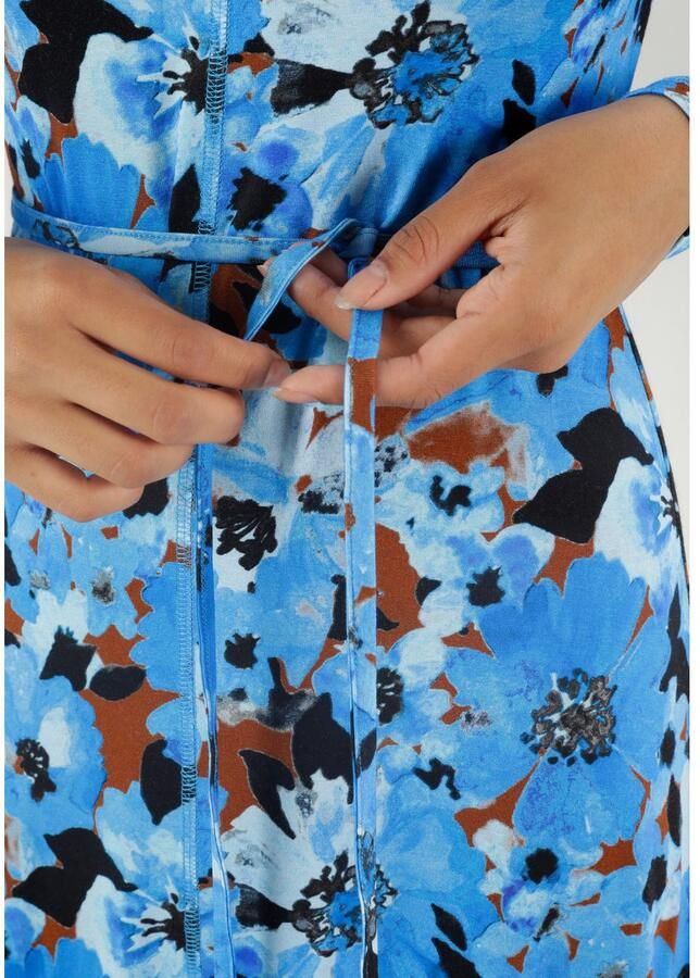 Aniston SELECTED Midi-jurk met decoratieve siernaden (Met een afneembare bindstrik) - Foto 2