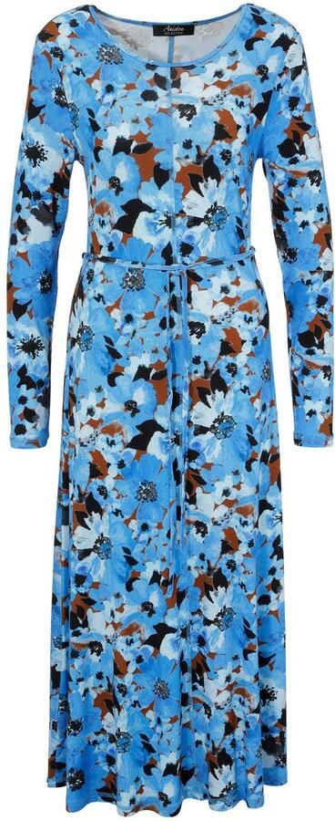 Aniston SELECTED Midi-jurk met decoratieve siernaden (Met een afneembare bindstrik) - Foto 6