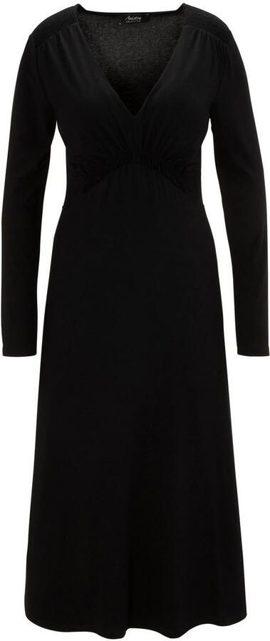 Aniston SELECTED Midi-jurk met gedrapeerde onderborstnaad - Foto 5